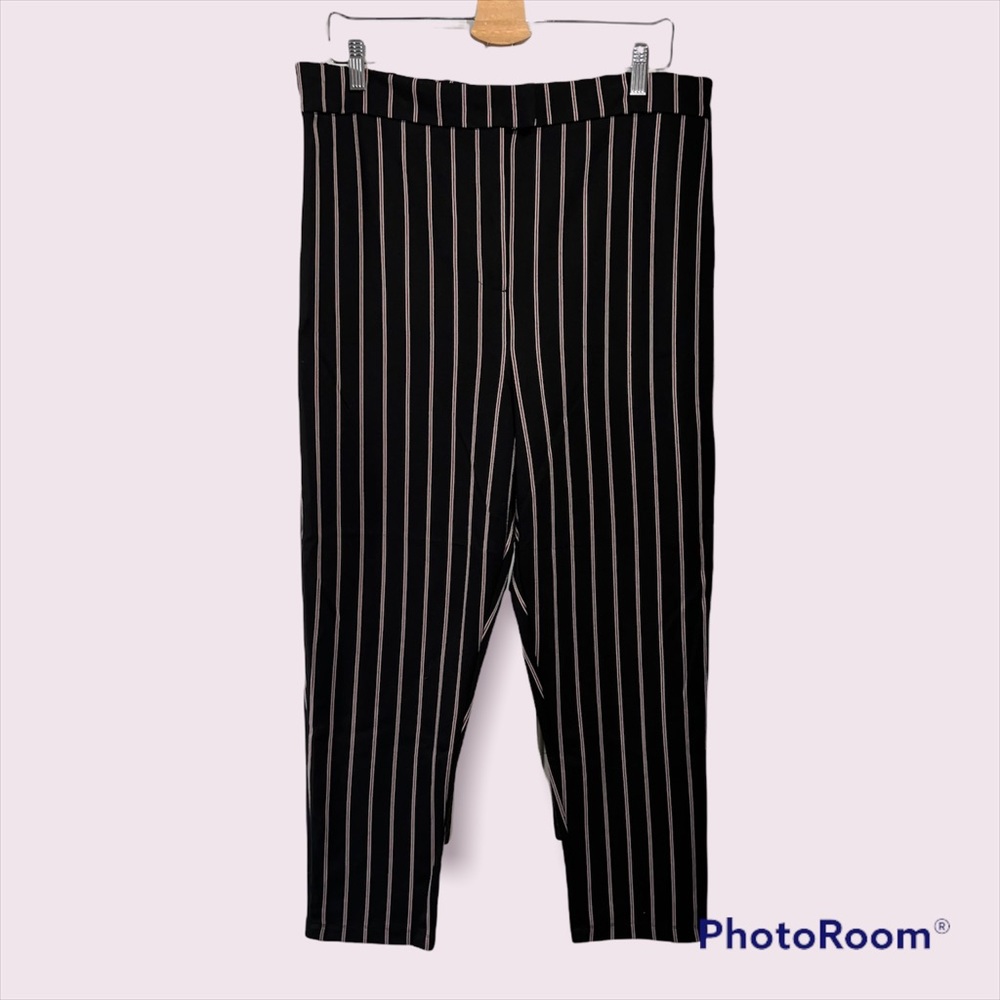 High waisted striped pants